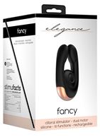 Черный клиторальный стимулятор Fancy - 9,8 см.