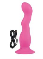 Перезаряжаемый вибромассажер Rechargeable Love Rider Wireless “G” из силикона , розовый