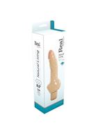 Телесный вибратор с широким основанием REALISTIC VIBRATOR REAL RAPTURE STREAM - 21,5 см.