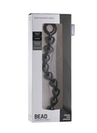 Чёрная анальная цепочка Bead Chain - 24,9 см.