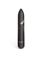 Чёрный вибратор с принтом Motorhead Ace of Spades 7 Function Power Vibrator - 18 см.