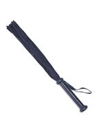 Тёмно-синий флоггер из кожи DARKER LIMITED COLLECTION FLOGGER - 66 см.