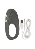 Серое виброкольцо Embrace pleasure rings