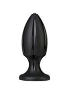 Черная анальная пробка Platinum Premium Silicone - The Rocket - Black