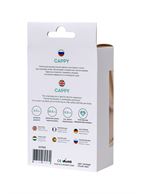 Мятная силиконовая анальная пробка Сappy (12,5 см)