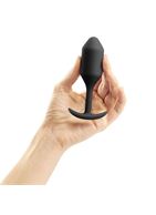 Чёрная анальная пробка для ношения B-vibe - Snug Plug 2 (11,4 см)