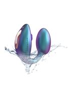 Бирюзовый вибратор для пар Wonderlover