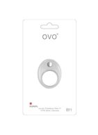 Эрекционное кольцо белое с вибрацией OVO B11