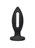 Чёрная анальная пробка Kink Wet Works Lube Luge Premium Silicone Plug 6 (15,2 см)