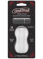 Прозрачный мастурбатор с вибропулей GoodHead Vibrating Helping Head Pro