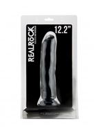 Чёрный фаллоимитатор Realistic Cock 12,2 Inch No Scrotum