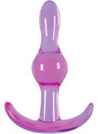 Фиолетовая анальная пробка Jelly Rancher T-Plug Wave - 9,7 см.