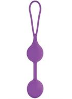 Фиолетовые шарики Pleasure Love Balls для вагинальной стимуляции