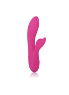 Розовый вибромассажер с лепестком для стимуляции клитора Silhouette S19