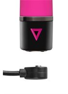 Розовый силиконовый мини вибратор Lil Bullet (10 см)