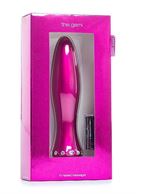 Вибратор-торпеда с кристалликами The Gem Pink - 16,6 см.