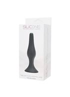 Крупная чёрная анальная пробка из силикона ANAL BOTTLE PLUG SILICONE EXTRALARGE - 15,5 см.