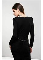 Серебристый ошейник с цепочками Desir Metallique Collar