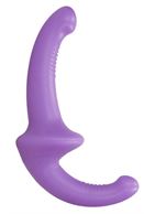 Фиолетовый безремневой страпон Silicone Strapless Strapon