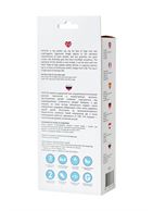 Голубой вибратор CRYSTAL с клиторальным стимулятором (18,3 см)