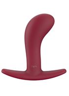 Бордовый анальный стимулятор BOOTIE M - 9,3 см.