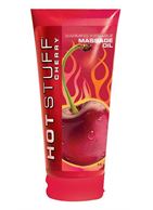 Разогревающее массажное масло с ароматом вишни Hot Stuff Warming Oil - 177 мл.
