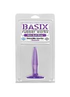 Анальная пробка фиолетовая BASIX - 11,4 см.