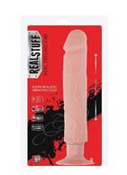 Большой телесный вибратор на присоске REALSTUFF 9INCH VIBRATOR - 23 см.