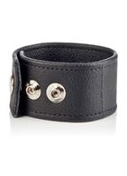 Кожаная утяжка для пениса Double Wide Leather Strap