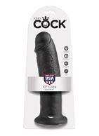 Чёрный фаллоимитатор-гигант 10" King Cock (25,4 см)