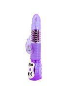 Сиреневый вибратор ротатор Deluxe Dream Lover с клиторальным отростком (26 см)