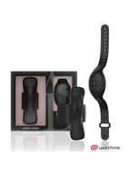 Черная вибровкладка в трусики с пультом-часами Anne's Desire Vibro Panty Wireless Watchme