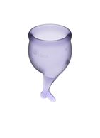 Набор фиолетовых менструальных чаш Feel Secure Menstrual Cup