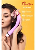 Фиолетовый вибратор Lantana классической формы (22 см)