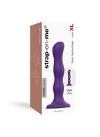 Фиолетовая насадка Strap-On-Me Dildo Geisha Balls - размер XL