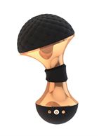Черный вибромассажёр Enoki - 12,5 см.