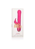 Ярко-розовый вибратор Jack Rabbit Signature Silicone Beaded Rabbit (23 см)