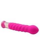 Ярко-розовый вибратор ротатор ECSTASY Deluxe Charismatic Vibe (21 см)
