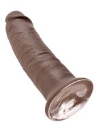 Коричневый фаллос-гигант 10" King Cock (25,4 см)
