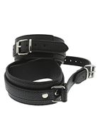 Черные оковы ANKLE CUFFS WITH CONNECTION STRAP
