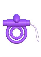 Эрекционное кольцо на пенис и мошонку с вибрацией Remote Control Rabbit Ring