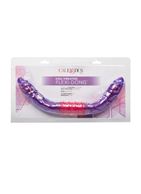 Фиолетовый двухсторонний гнущийся вибратор Dual Vibrating Flexi-Dong (38 см)