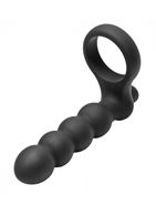 Насадка для двойного проникновения Double Fun Cock Ring with Double Penetration Vibe