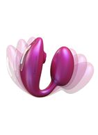 Малиновый вибратор для пар Wonderlover
