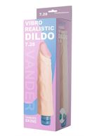 Телесный вибратор Vibro Realistic Cock Dildo без мошонки (19,5 см)