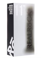 Чёрный вибратор-реалистик Vibrating Realistic Cock 11 - 27,5 см.