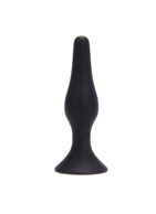 Чёрная анальная пробка из силикона среднего размера ANAL BOTTLE PLUG SILICONE MEDIUM (11,5 см)