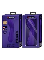 Фиолетовый изогнутый вибратор Faun (15 см)