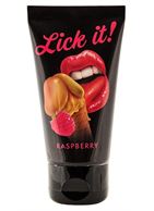 Съедобная смазка Lick It с ароматом малины (50 мл)
