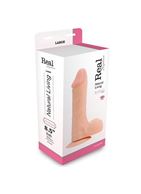 Телесный вибратор на присоске REALISTIC VIBRATOR REAL RAPTURE FLESH - 24,5 см.